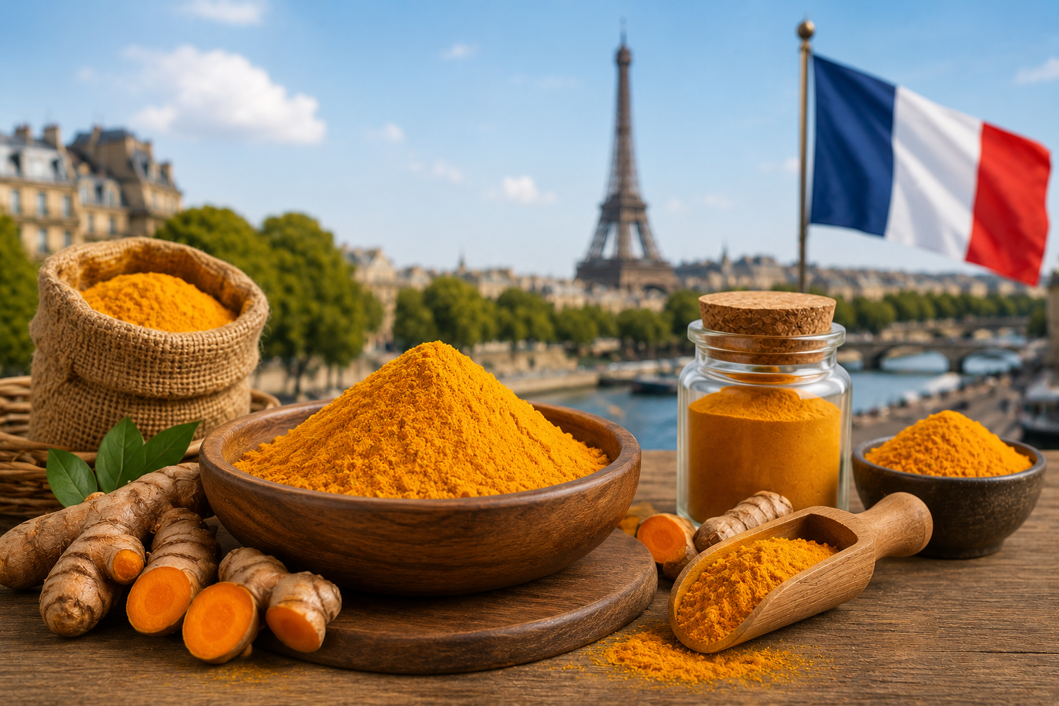 Premium Turmeric Powder Supplier in France for Food, Retail and Wholesale Markets