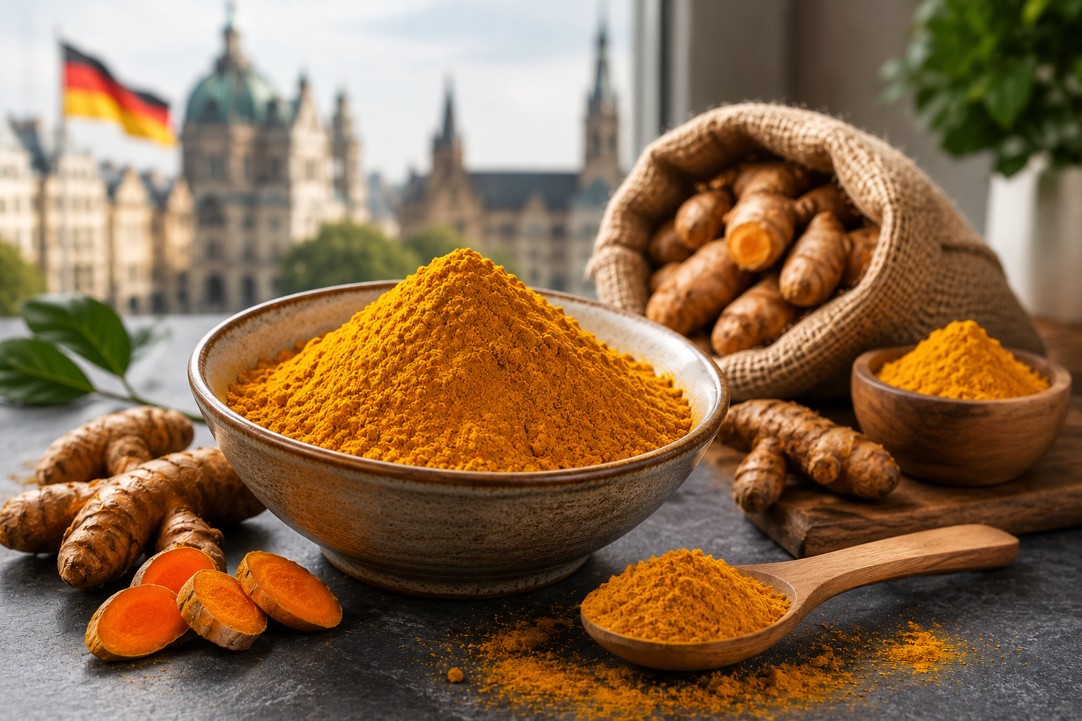 Premium Turmeric Powder Exporter in Germany for Food and Wholesale Markets
